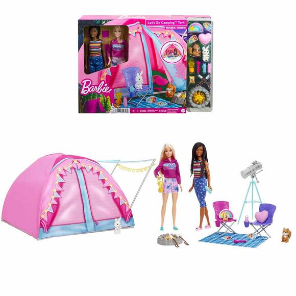Barbie Malibu Ve Brooklyn Kampta Oyun Seti HGC18