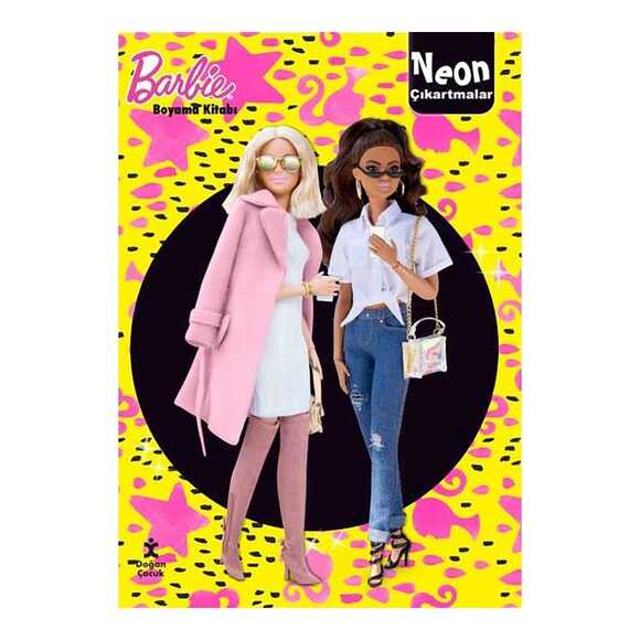 Barbie Neon Çıkartmalı Boyama Kitabı