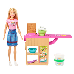 Barbie Noodle Yapıyor Oyun Seti GHK43 - Thumbnail