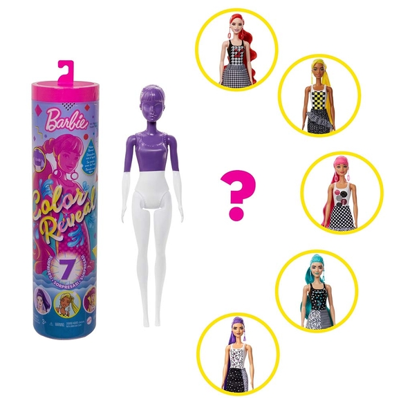 Barbie Renk Değiştıren Renk Bloklu GWC56