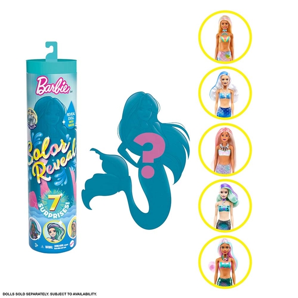 Barbie Renk Değiştiren Sürpriz Barbie Bebekler Seri 4 GTP43