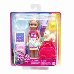 Barbie Seyahatte Chelsea Bebek Ve Aksesuarları HJY17 - Thumbnail
