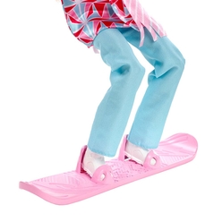 Barbie Snowboard Sporcusu Bebek HCN32 - Thumbnail