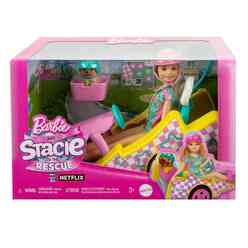 Barbie Stacie Go-Kart Yapıyor Oyun Seti HRM08 - Thumbnail