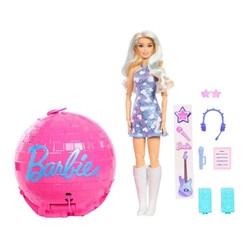 Barbie Team Barbie Döndür ve Keşfet Pop Yıldızı Bebek JMK19 - Thumbnail