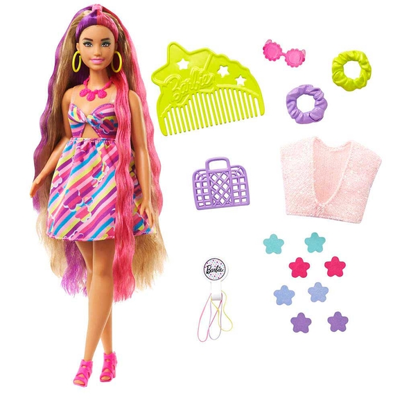 Barbie Upuzun Muhteşem Saçlı Bebekler HCM87