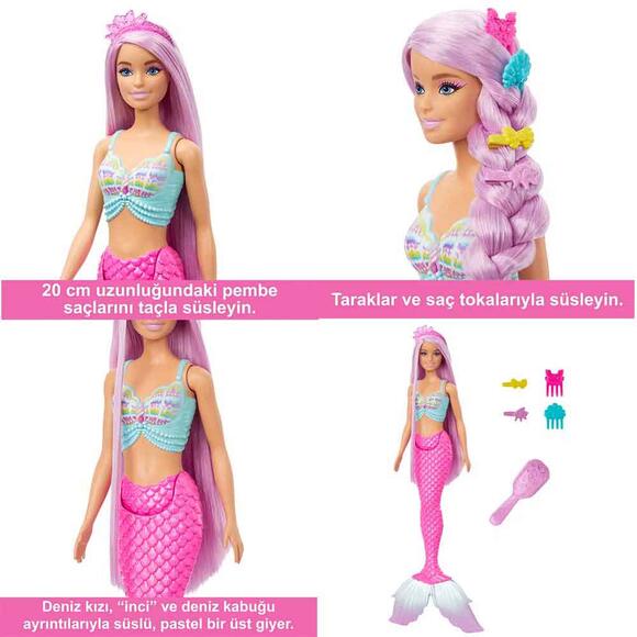 Barbie Uzun Saçlı Muhteşem Deniz Kızı HRR00