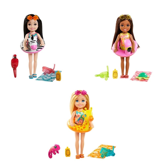 Barbie ve Chelsea Kayıp Doğum Günü Chelsea ve Hayvanları Oyun Setleri GRT80