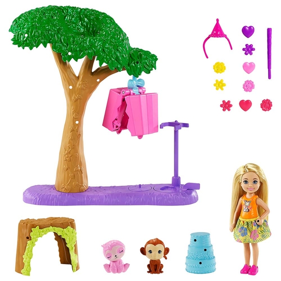 Barbie ve Chelsea Kayıp Doğum Günü Parti Eğlencesi Oyun Seti GTM84