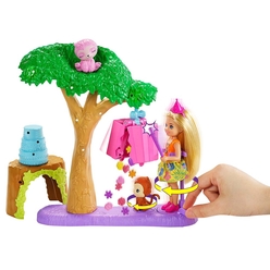 Barbie ve Chelsea Kayıp Doğum Günü Parti Eğlencesi Oyun Seti GTM84 - Thumbnail