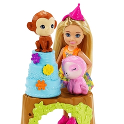 Barbie ve Chelsea Kayıp Doğum Günü Parti Eğlencesi Oyun Seti GTM84 - Thumbnail