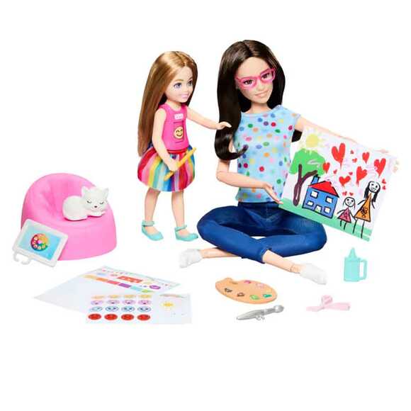 Barbie ve Chelsea Sanat Atölyesi Oyun Seti HRG48