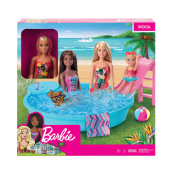 Barbie Ve Eğlenceli Havuzu GHL91 - Thumbnail