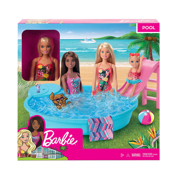 Barbie Ve Eğlenceli Havuzu GHL91