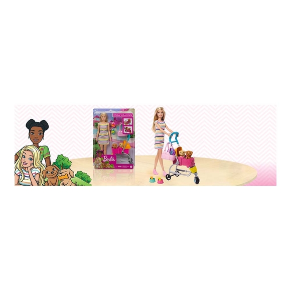 Barbie ve Köpekleri Gezintiye Çıkıyor Oyun Seti GHV92