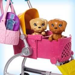 Barbie ve Köpekleri Gezintiye Çıkıyor Oyun Seti GHV92 - Thumbnail