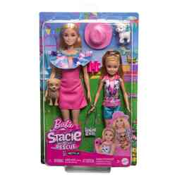 Barbie ve Stacie Kız Kardeşler İkili Set HRM09 - Thumbnail