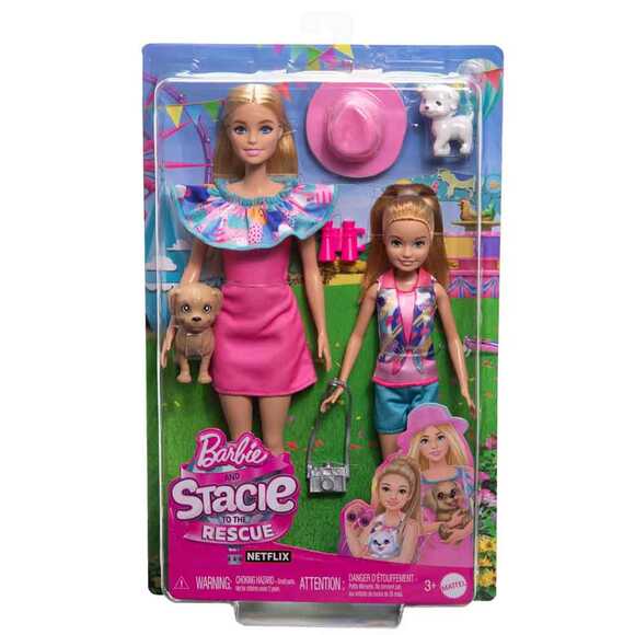 Barbie ve Stacie Kız Kardeşler İkili Set HRM09