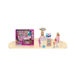 Barbie Wellness Yüz Bakımı Yapıyor Oyun Seti GJR84 - Thumbnail