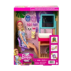 Mattel Barbie - Barbie Welness- Işıltı Dolu Spa Günü Oyun Seti HCM82