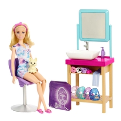 Barbie Welness- Işıltı Dolu Spa Günü Oyun Seti HCM82 - Thumbnail