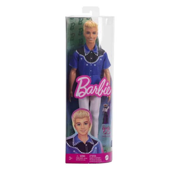 Barbie Yakışıklı Ken Bebekler (Fashionistas) - Mavi Gömlekli Sarışın HRH25