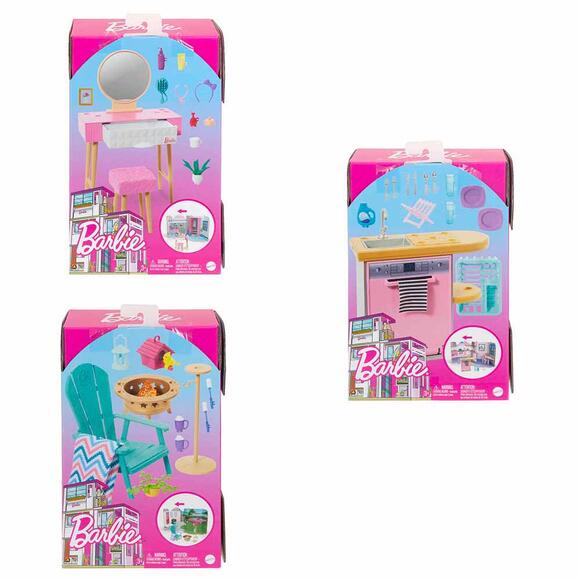 Barbie’nin Ev Dekorasyonu Oyun Setleri HJV32