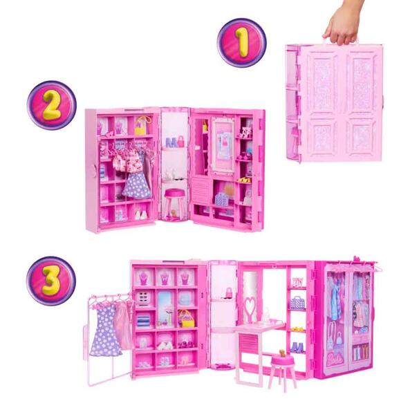 Barbie’Nin Rüya Gardrobu Ve Bebek HXD58