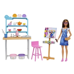 Barbie’nin Sanat Atölyesi Oyun Seti HCM85 - Thumbnail