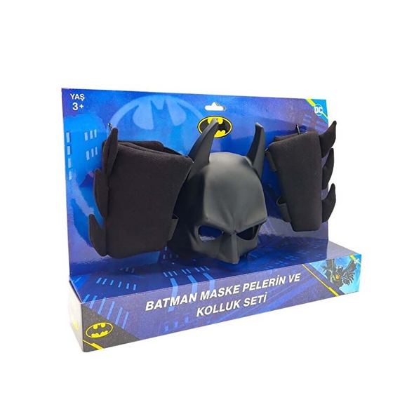 Batman Maske Pelerin Kolluk 3’Lü Set
