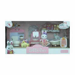Bay Dreamy - Bay Dreamy Mini Tavşan Büyük Banyo Oyun Seti 6620