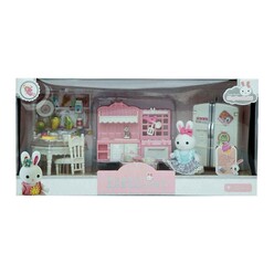 Bay Dreamy - Bay Dreamy Mini Tavşan Büyük Mutfak Oyun Seti 6617