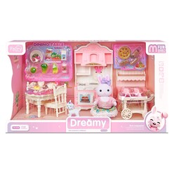 Bay Dreamy - Bay Dreamy Mini Tavşan Büyük Muyfak Oyun Evi Seti 6719