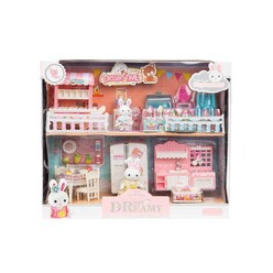 Bay Dreamy - Bay Dreamy Mini Tavşan Çift Katlı Mutfak Oyun Seti 6626