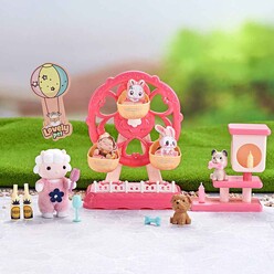 Bay Dreamy Mini Tavşan Dönme Dolap Eğlence Parkı 6657 - Thumbnail