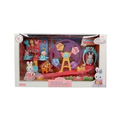 Bay Dreamy - Bay Dreamy Mini Tavşan Eğlenceli Dönme Tekerlek Seti 6684