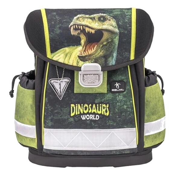 Belmil Ortopedik Okul Çantası Göğüs Kemerli Dinosaur World 2 403-13/AG/23 
