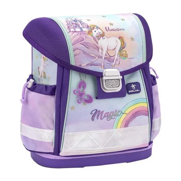 Belmil Ortopedik Okul Çantası Göğüs Kemerli Rainbow Unicorn Magic 403-13/AG/12 