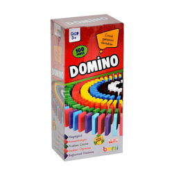 Bemi Eğitici Oyun Domino 100 Parça Ahşap A0268 - Thumbnail