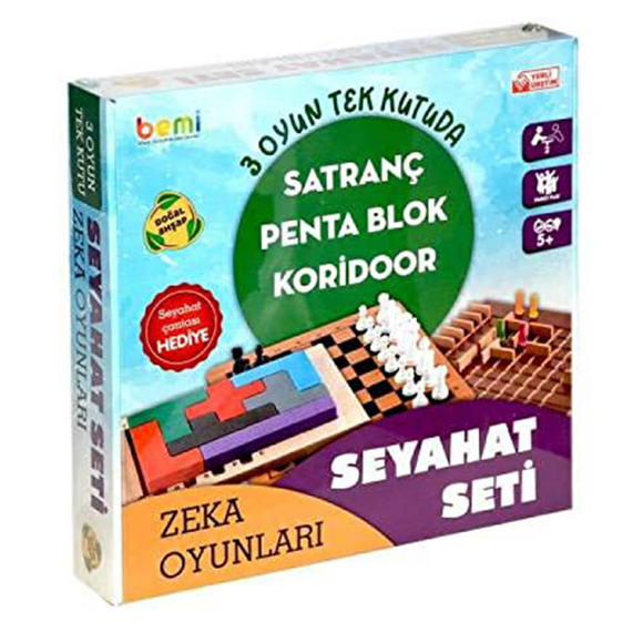 Bemi Seyahat Seti 3 Oyun Bir Arada A0244