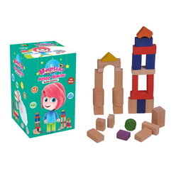 Bemi Toys Ahşap Bloklar Hapşuu 40 Parça 1925 - Thumbnail