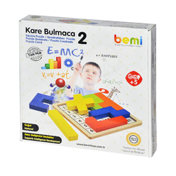 Bemi Toys Ahşap Kare Bulmaca 1406 - Thumbnail