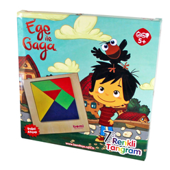 Bemi Toys Ege İle Gaga Renkli Tangram Ahşap 7’Li 1284 - Thumbnail