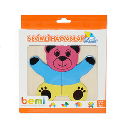 Bemi Toys Sevimli Hayvanlar Puzzle 1895 - Thumbnail