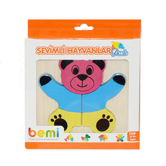 Bemi Toys Sevimli Hayvanlar Puzzle 1895