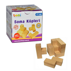 Bemi Toys Soma Küpü Ahşap Oyun Kartlı 1420 - Thumbnail