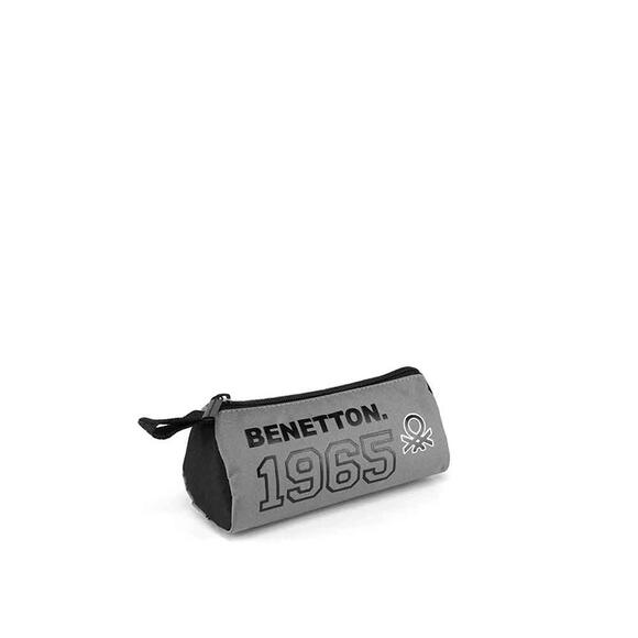 Benetton 1965 Logo Baskılı Erkek Çocuk Üçgen Kalemlik Gri-Siyah 13007