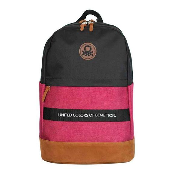 Benetton Sırt Çantası Retro Siyah-Kırmızı 13064