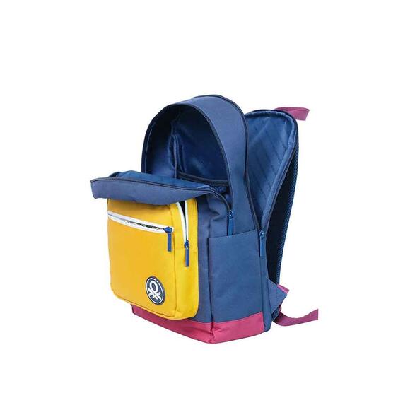 Benetton Sırt Çantası Tricolor Çift Bölme Erkek Çocuk Lacivert 13020