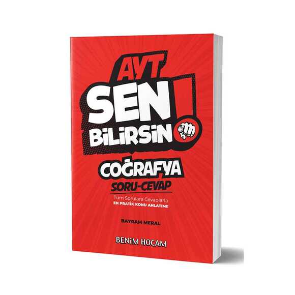 Benim Hocam AYT Sen Bilirsin Coğrafya Soru Cevap